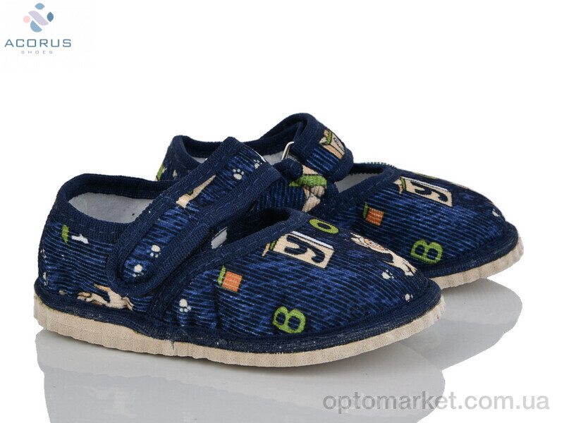 Купить Капці дитячі Глазки синій Acorus синій, фото 1
