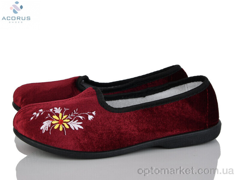 Купить Капці жіночі Гофра бордовий Acorus бордовий, фото 1