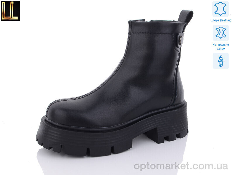 Купить Черевики жіночі Gold102-2 Lilin чорний, фото 1