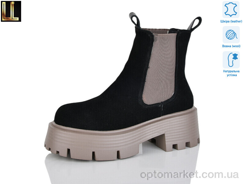 Купить Черевики жіночі Gold104-13 Lilin чорний, фото 1
