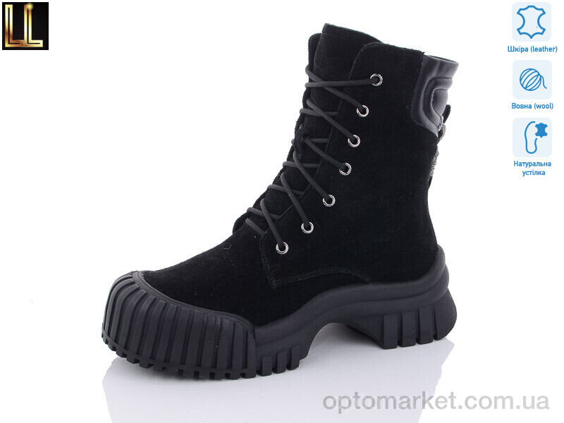 Купить Черевики жіночі Gold89-1 Lilin чорний, фото 1