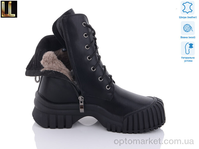 Купить Черевики жіночі Gold89-2 Lilin чорний, фото 2