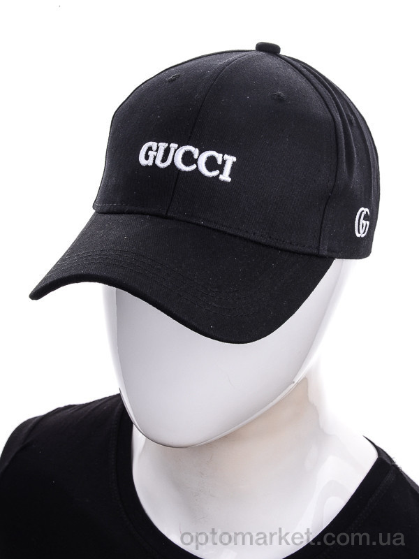 Купить Кепка унісекс GUCCI 001 black-white G.cci чорний, фото 4