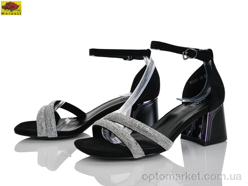 Купить Босоніжки жіночі H008H-38 Mei De Li чорний, фото 1