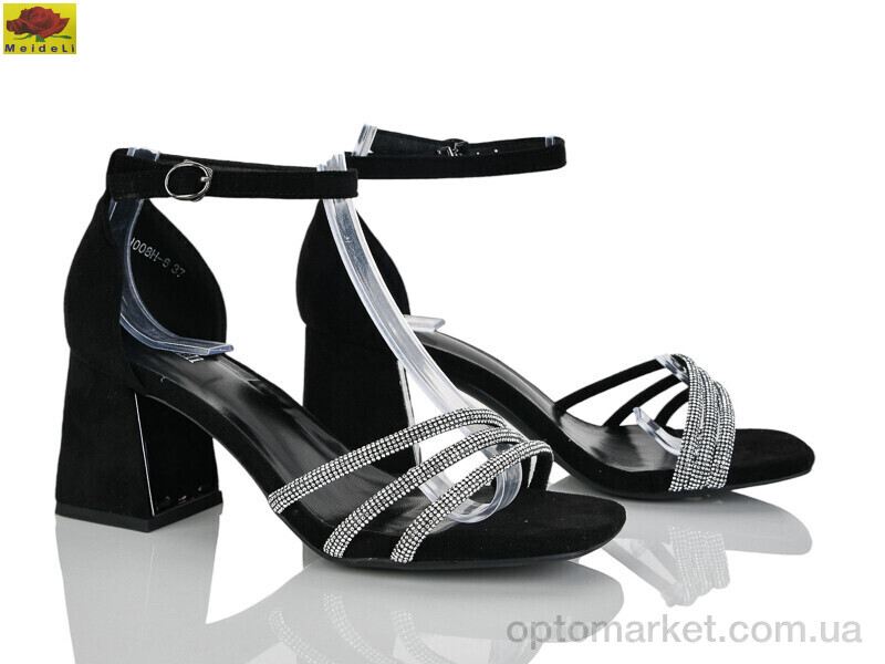 Купить Босоніжки жіночі H008H-6 Mei De Li чорний, фото 1