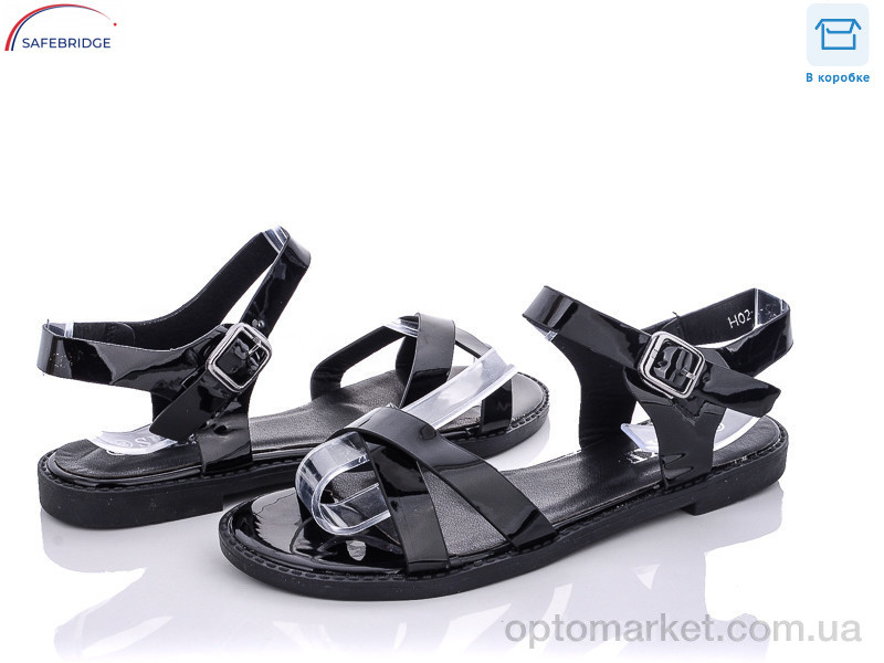 Купить Босоніжки жіночі H02-71 SEEKF чорний, фото 1