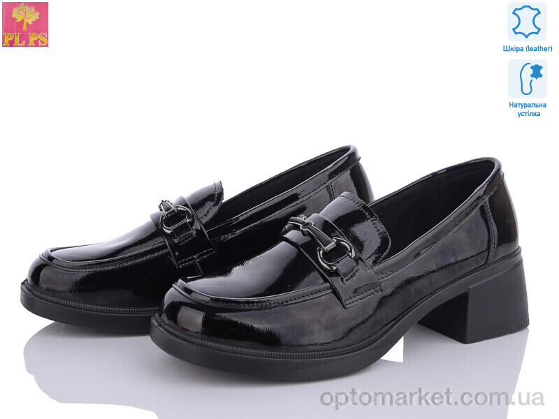 Купить Туфлі жіночі H04-3 PLPS чорний, фото 1