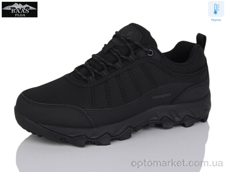 Купить Кросівки жіночі H1088-1 термо Baas чорний, фото 1