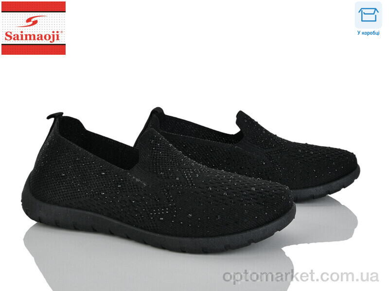 Купить Сліпони жіночі H110-1 Saimaoji чорний, фото 1