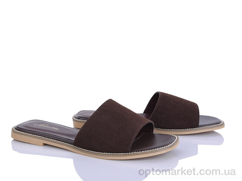 Купить Шльопанці жіночі H112-2 Loretta коричневий, фото 1
