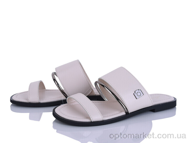 Купить Шльопанці жіночі H117-3 Loretta бежевий, фото 1