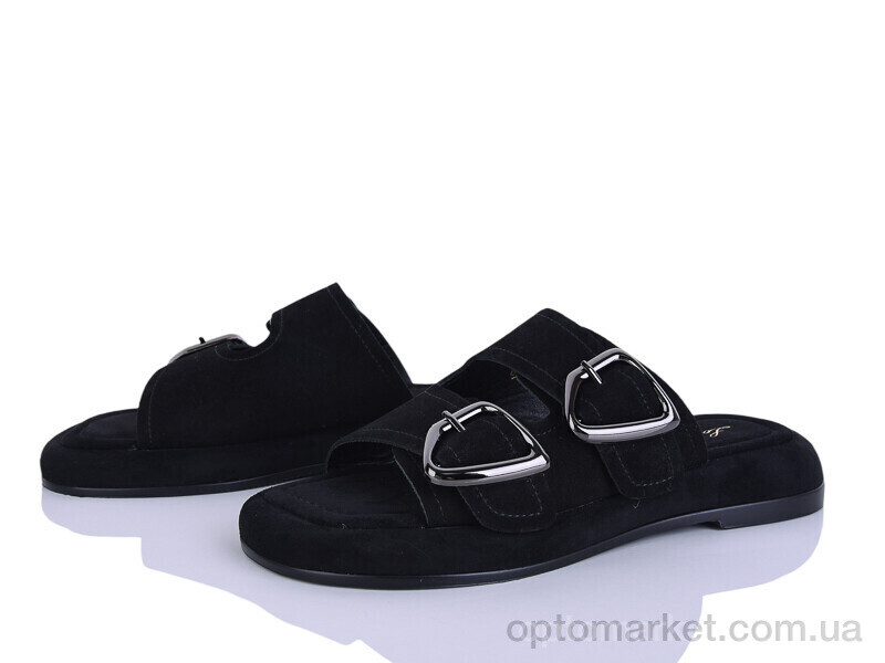 Купить Шльопанці жіночі H120-1 Loretta чорний, фото 1