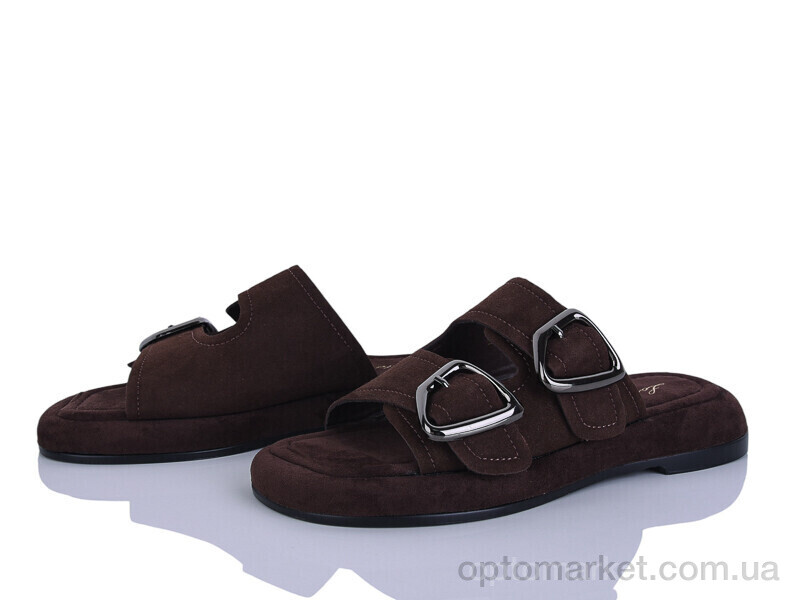 Купить Шльопанці жіночі H120-2 Loretta коричневий, фото 1