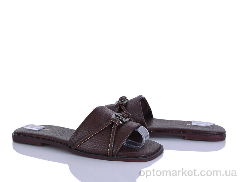 Купить Шльопанці жіночі H121-2 Loretta коричневий, фото 1