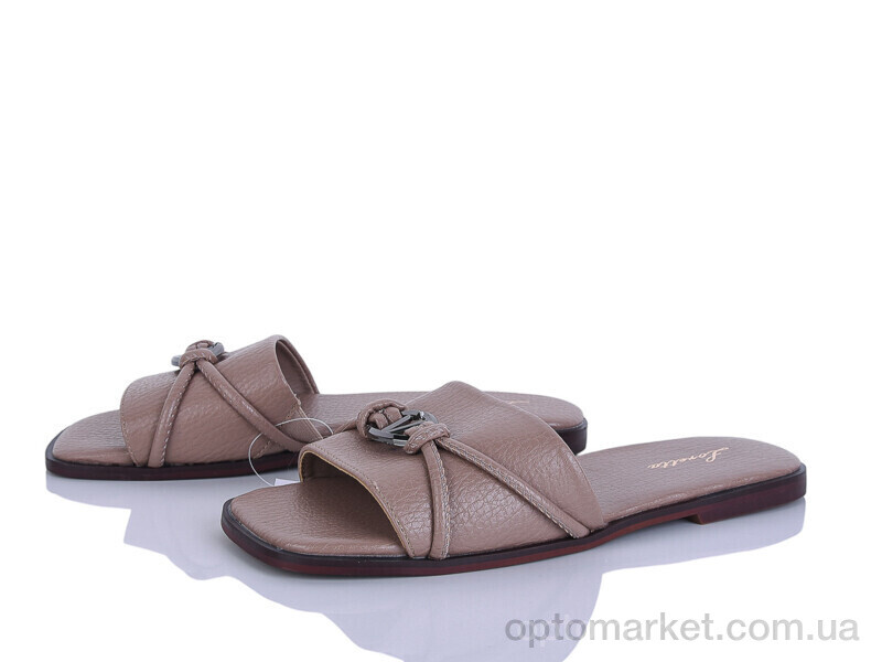 Купить Шльопанці жіночі H121-6 Loretta коричневий, фото 1