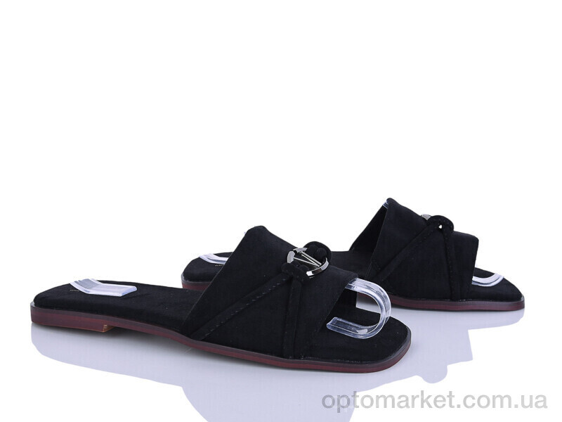 Купить Шльопанці жіночі H121-7 Loretta чорний, фото 1