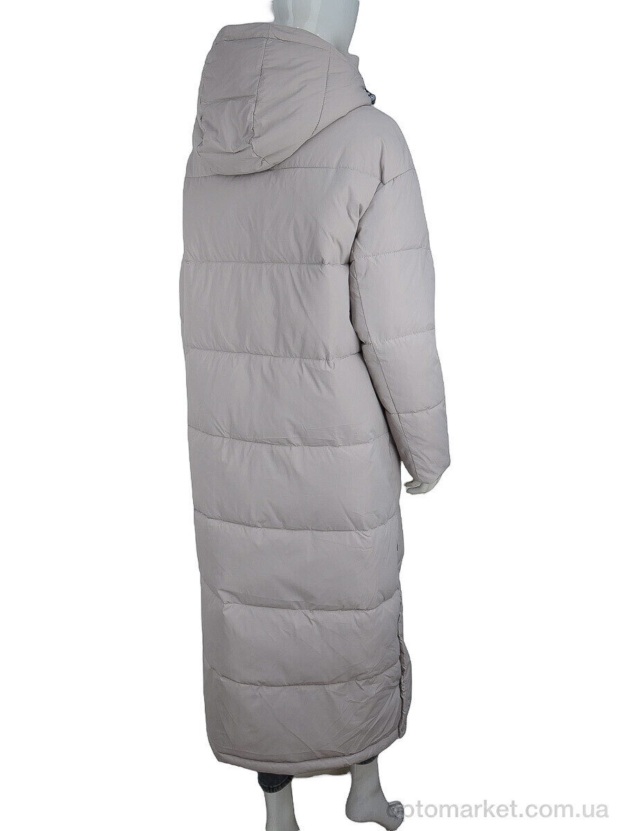 Купить Пальто жіночі H150 beige-grey Urbanbang бежевий, фото 2