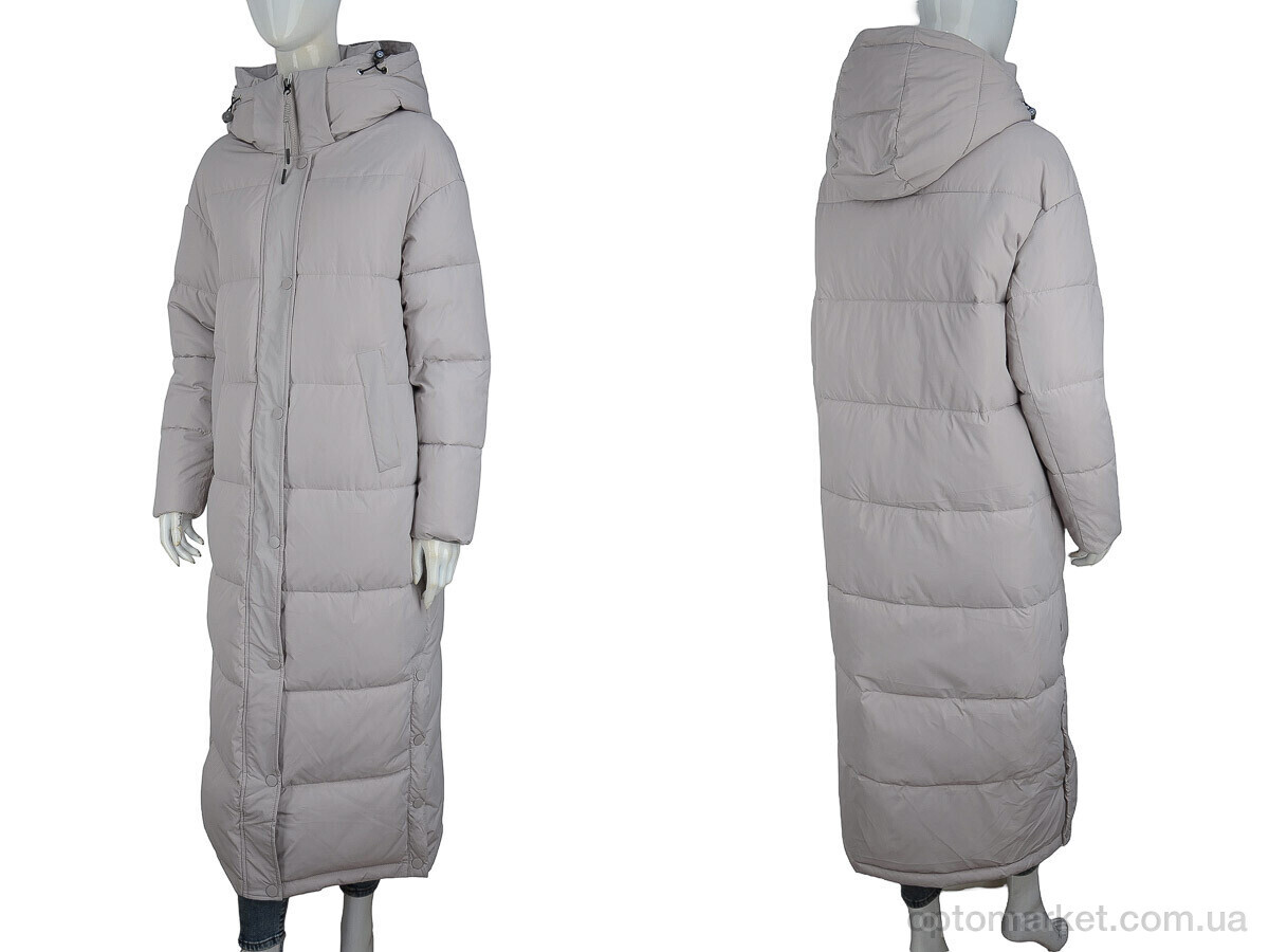 Купить Пальто жіночі H150 beige-grey Urbanbang бежевий, фото 3