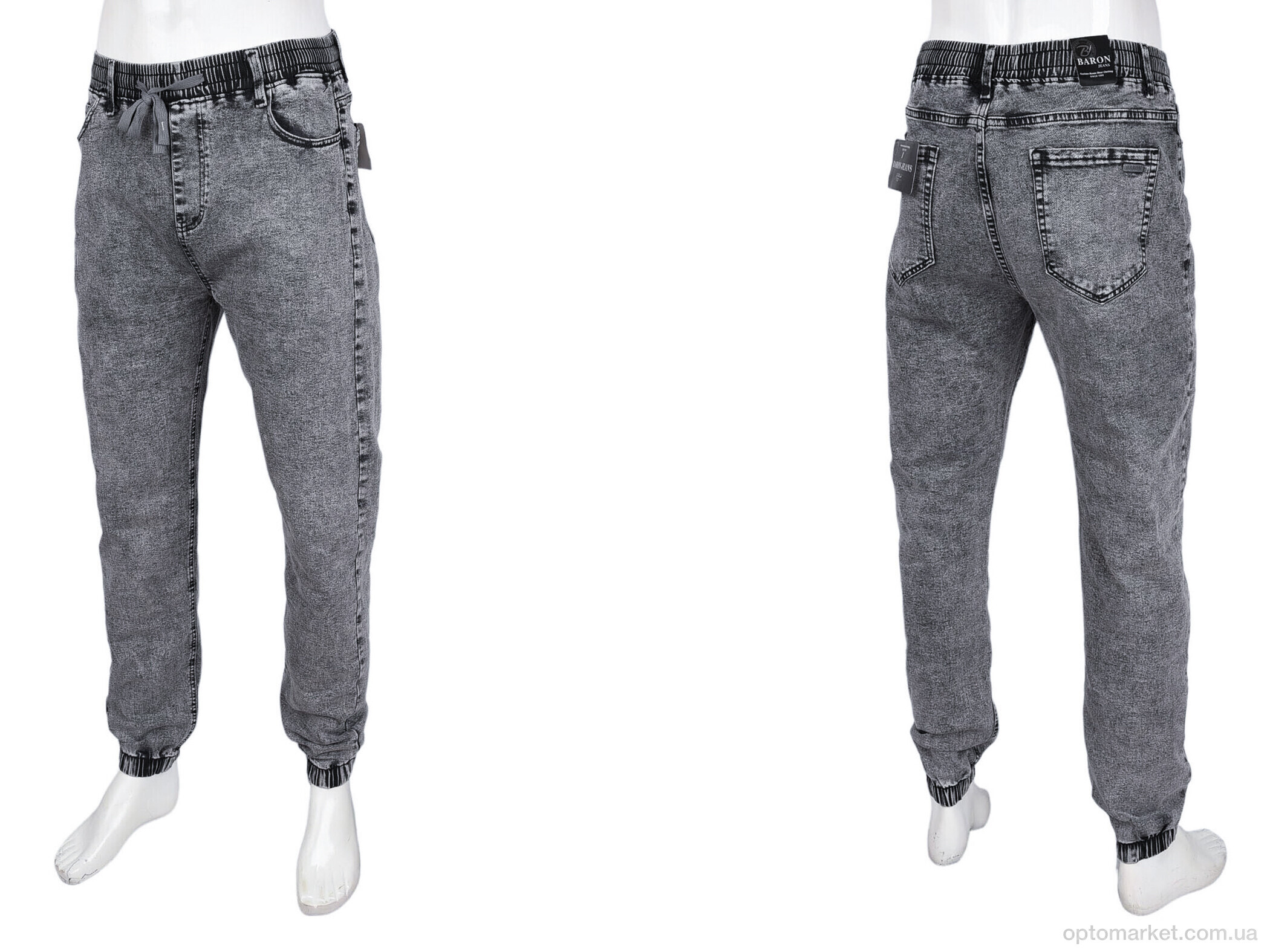 Купить Джинси чоловічі H1721 Baron сірий, фото 3