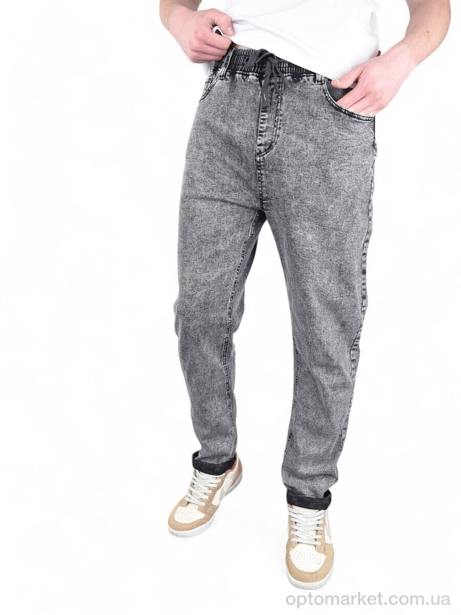 Купить Джинси чоловічі H1722 Baron сірий, фото 2