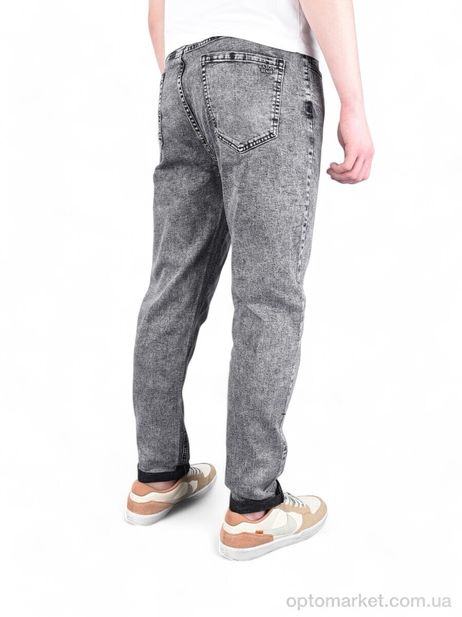 Купить Джинси чоловічі H1722 Baron сірий, фото 3