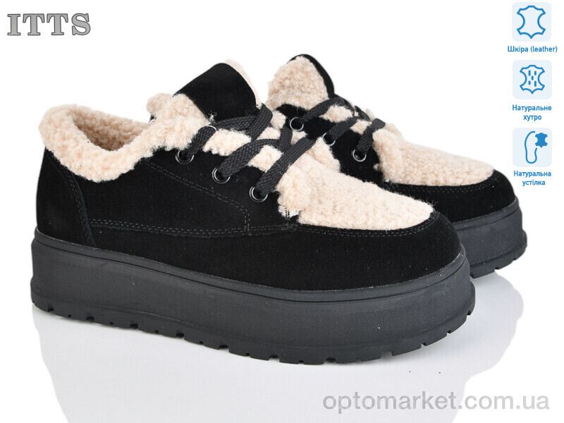 Купить Кросівки жіночі H2025-1 ITTS чорний, фото 1
