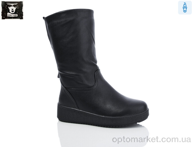 Купить Чоботи жіночі H251-3 Steel Land чорний, фото 1