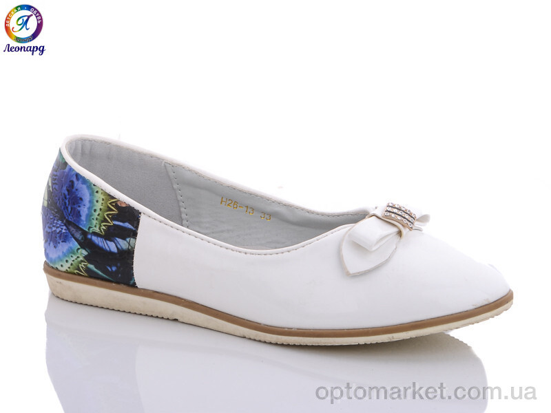 Купить Балетки дитячі H26-13 Леопард білий, фото 1