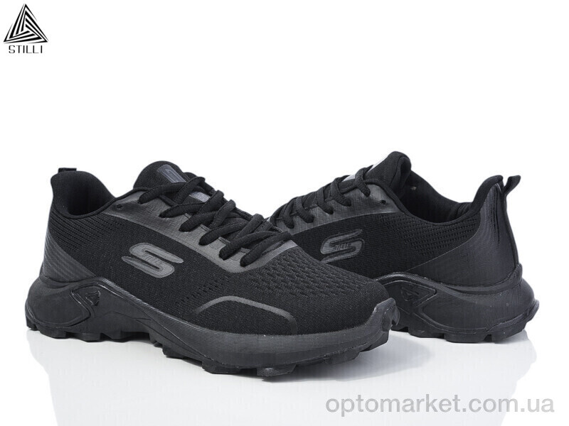 Купить Кросівки чоловічі H317-6 піна Stilli чорний, фото 1