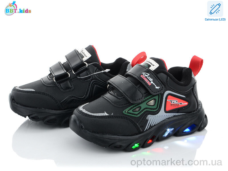 Купить Кросівки дитячі H5769-2 LED bbt.kids чорний, фото 1