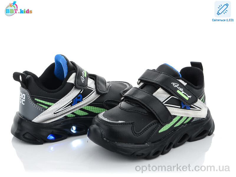 Купить Кросівки дитячі H5774-1 LED bbt.kids чорний, фото 1