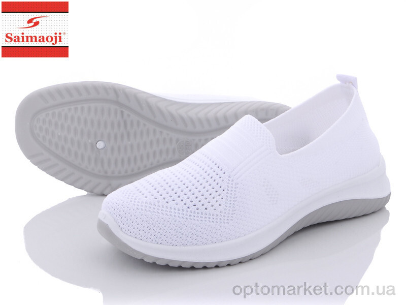 Купить Кросівки жіночі H60-6 Saimaoji білий, фото 1