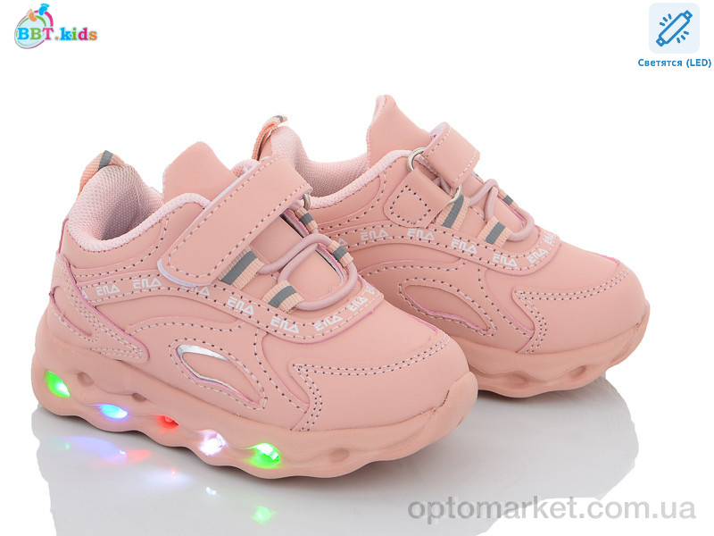 Купить Кросівки дитячі H6107-3 LED bbt.kids рожевий, фото 1