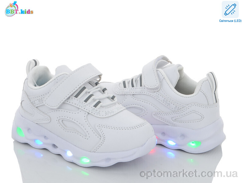 Купить Кросівки дитячі H6108-2 LED bbt.kids білий, фото 1