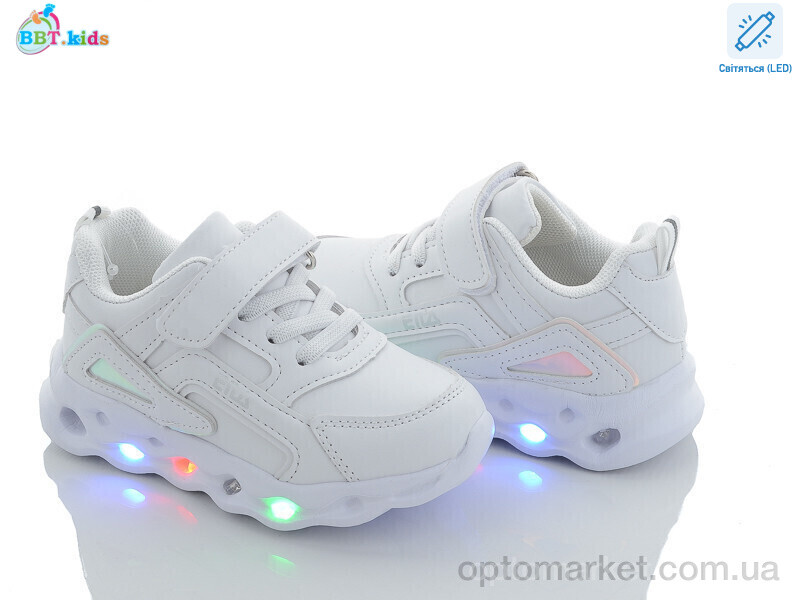 Купить Кросівки дитячі H6111-6 LED bbt.kids білий, фото 1