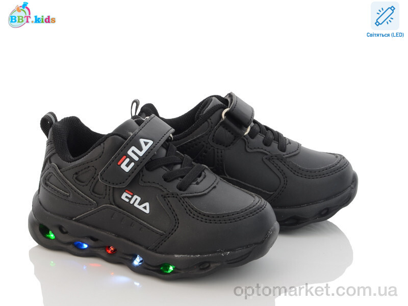 Купить Кросівки дитячі H6119-3 LED bbt.kids чорний, фото 2