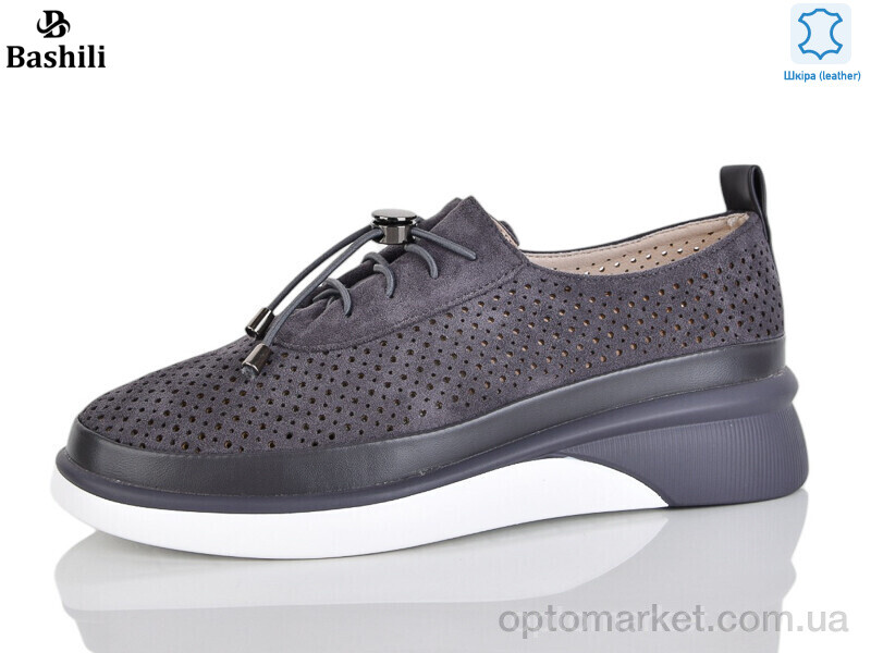 Купить Туфлі жіночі H63A26-7 Башили сірий, фото 1