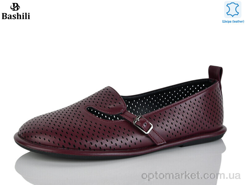 Купить Балетки жіночі H6580-13 Башили бордовий, фото 1