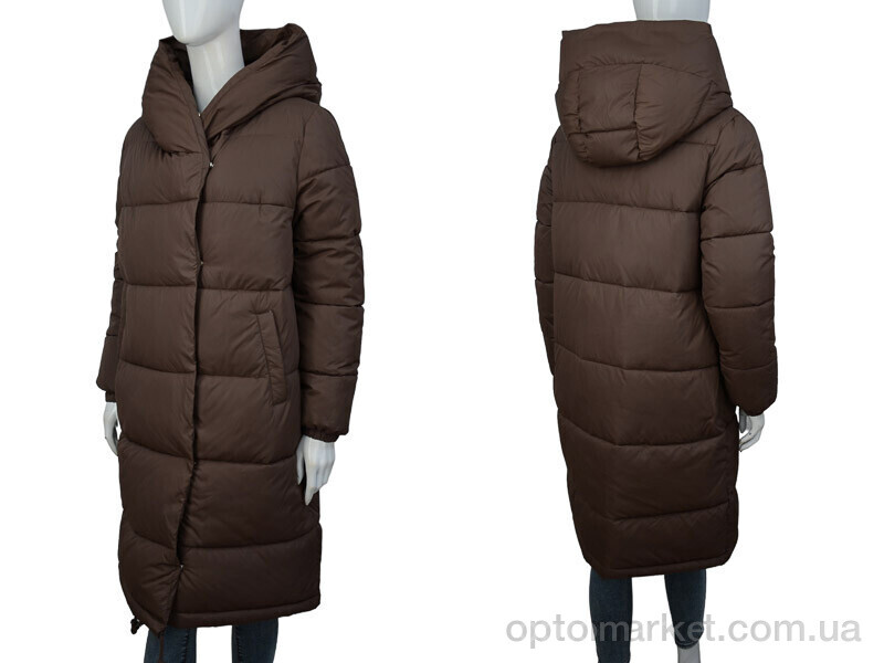Купить Пальто жіночі H7813 brown Urban Bang коричневий, фото 3