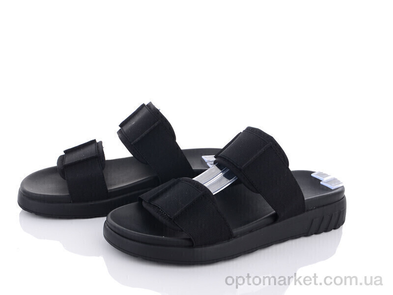 Купить Шльопанці жіночі H789 black Summer shoes чорний, фото 1