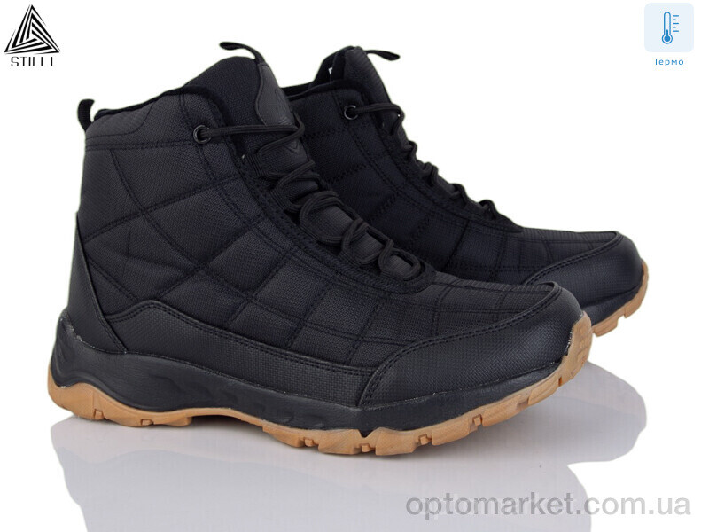 Купить Черевики чоловічі H820-5 термо піна Stilli чорний, фото 1