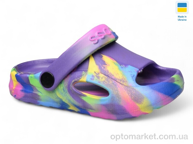 Купить Шльопанці дитячі H9 попугай Cross фіолетовий, фото 1