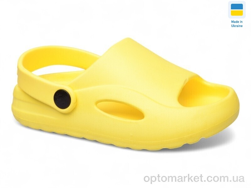 Купить Шльопанці дитячі H9 жовтий Cross жовтий, фото 1