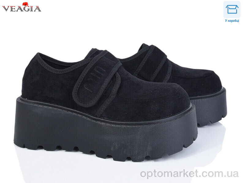 Купить Туфлі жіночі H9015-1 Veagia чорний, фото 1