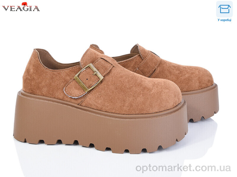 Купить Туфлі жіночі H9017-2 Veagia коричневий, фото 1