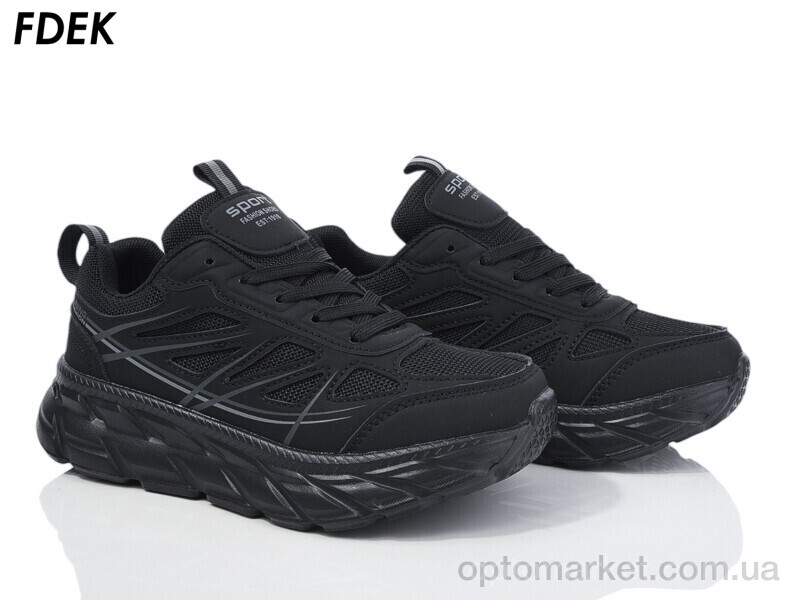 Купить Кросівки унісекс H9206-11 Fdek чорний, фото 1