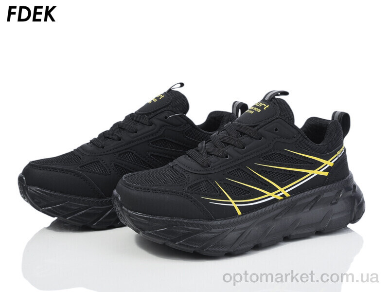 Купить Кросівки унісекс H9206-1 Fdek чорний, фото 1