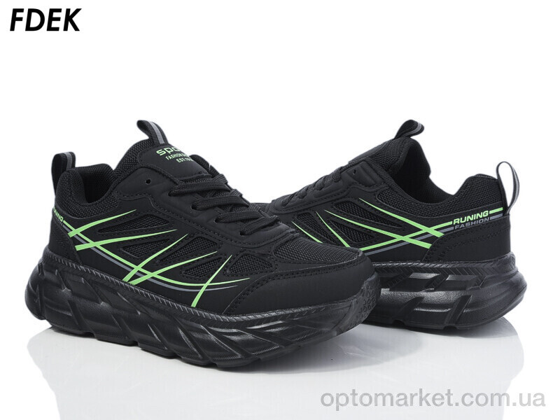 Купить Кросівки унісекс H9206-2 Fdek чорний, фото 1