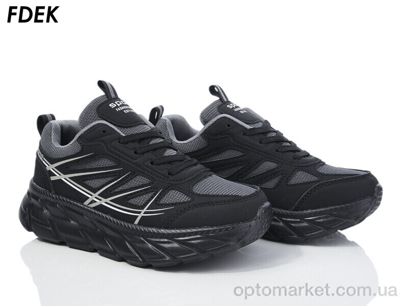 Купить Кросівки унісекс H9206-6 Fdek чорний, фото 1