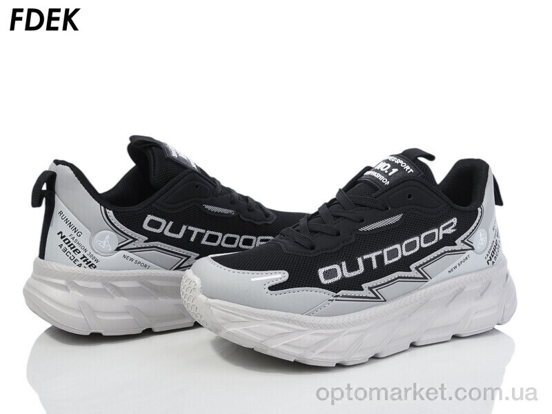 Купить Кросівки унісекс H9209-2 Fdek чорний, фото 1